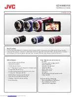 Preview for 1 page of JVC EVERIO GZ-HM450US Specifications