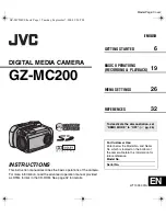 JVC Everio GZ-MC200EK Instruction Manual preview