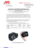 Preview for 1 page of JVC Everio GZ-MC500 Specifications