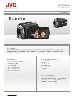 JVC Everio GZ-MG750 Specifications preview