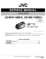 JVC EVERIO GZ-MS110BEK Service Manual preview