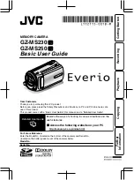 JVC Everio GZ-MS230 Basic User'S Manual preview