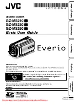 Preview for 1 page of JVC Everio GZ-MS250 Basic User'S Manual