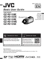 JVC Everio GZ-R315BE Basic User'S Manual preview