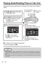 Preview for 14 page of JVC Everio GZ-R320U Basic User'S Manual