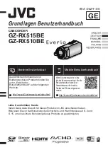 Предварительный просмотр 19 страницы JVC Everio GZ-RX510BE Basic User'S Manual