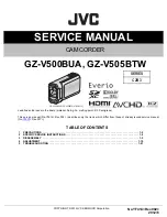 JVC Everio GZ-V500BUA Service Manual preview