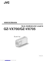 Предварительный просмотр 1 страницы JVC Everio GZ-VX700 (Spanish) Guía Detallada Del Usuario