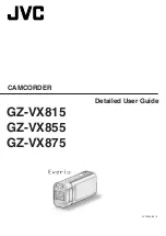 Предварительный просмотр 1 страницы JVC EVERIO GZ-VX815 Detailed User Manual