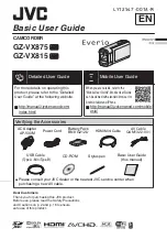 JVC Everio GZ-VX815AH Basic User'S Manual preview