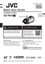 Предварительный просмотр 1 страницы JVC Everio R GZ-R460U Basic User'S Manual