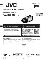 JVC Everio R GZ-R560U Basic User'S Manual preview