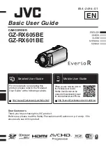 JVC Everio R GZ-RX601BE Basic User'S Manual preview