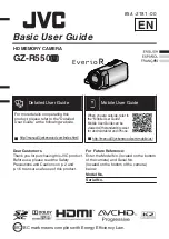 Предварительный просмотр 1 страницы JVC EverioR GZ-R550A Basic User'S Manual