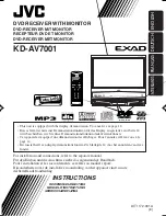 Предварительный просмотр 85 страницы JVC EXAD KD-AV7000 Instructions Manual