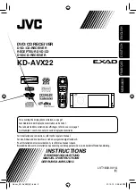 JVC EXAD KD-AVX22 Instructions Manual предпросмотр