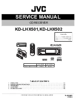 JVC EXAD KD-LHX501 Service Manual предпросмотр