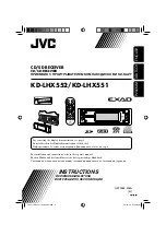 JVC EXAD KD-LHX551 Instruction Manual предпросмотр