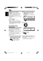 Предварительный просмотр 8 страницы JVC EXAD KD-LHX601 Instructions Manual