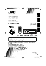 Предварительный просмотр 1 страницы JVC EXAD KD-SHX851 Instructions Manual