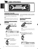 Предварительный просмотр 6 страницы JVC F190 - KS Radio / Cassette Player Instructions Manual