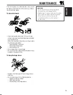 Предварительный просмотр 15 страницы JVC F190 - KS Radio / Cassette Player Instructions Manual