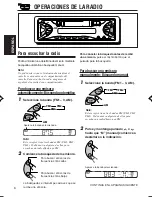 Предварительный просмотр 22 страницы JVC F190 - KS Radio / Cassette Player Instructions Manual