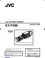 Preview for 1 page of JVC F560U - Camcorder - 470 KP Instruction Manual