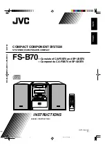 JVC FS-B70 Instructions Manual предпросмотр