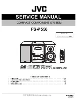 Preview for 1 page of JVC FS-P550 Service Manual