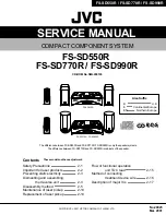 Предварительный просмотр 1 страницы JVC FS-SD550R Service Manual