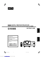 JVC G1000S Instructions Manual preview