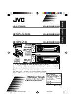 Preview for 1 page of JVC G300 - KD Radio / CD Instruction Manual