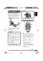 Предварительный просмотр 5 страницы JVC G420 - KD Radio / CD Instructions Manual