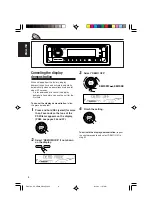 Предварительный просмотр 8 страницы JVC G800 - KD Radio / CD Instructions Manual