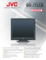 JVC GD-17L1G Specification Sheet предпросмотр