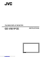 Предварительный просмотр 1 страницы JVC GD-V501PCE Instructions Manual