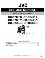 JVC GE-D240EX Service Manual preview