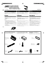 Предварительный просмотр 1 страницы JVC GET0598-002B Installation & Connection Manual