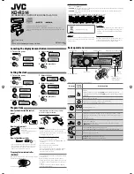 JVC GET0633-001A Instruction & Installation Manual предпросмотр