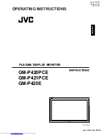 Предварительный просмотр 1 страницы JVC GM-P420E Operating Instructions Manual