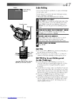 Предварительный просмотр 47 страницы JVC GR-AX201 Instructions Manual