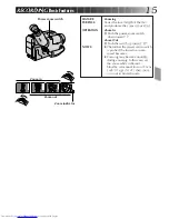 Предварительный просмотр 15 страницы JVC GR-AX220 Instructions Manual