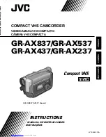 JVC GR-AX237 Instructions Manual preview