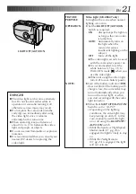 Предварительный просмотр 21 страницы JVC GR-AX247UM Instructions Manual