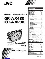 JVC GR-AX280 Instructions Manual preview