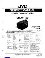 Preview for 1 page of JVC GR-AX410U Service Manual