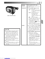 Preview for 21 page of JVC GR-AX47 Instructions Manual