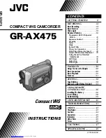 JVC GR-AX475 Instructions Manual preview