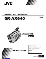 Preview for 1 page of JVC GR-AX640 Instructions Manual